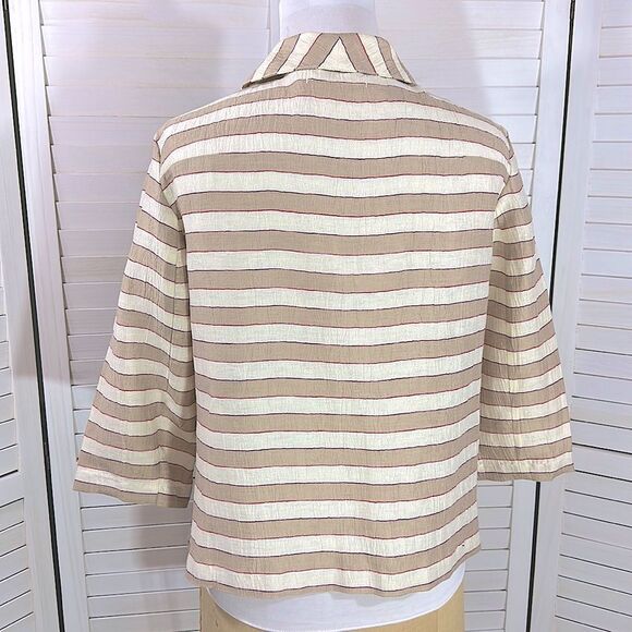 LOFT Linen Blazer Size 14 Jacket Blend Lightweight - Picture 8 of 11